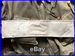 Original Brassard WWII Invasion Armband US 48 Star Flag Army Paratrooper USA