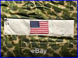 Original Brassard WWII Invasion Armband US 48 Star Flag Army Paratrooper USA