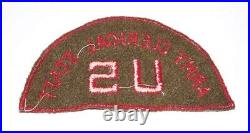 Original Cut-edge Wool Ww2 Great Britain U. S. Army Civilian Clerical Staff Patch