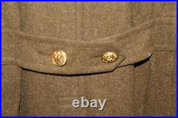 Original Early WW2 U. S. Army 20th AAF S/SGT Patched OD Wool Overcoat 1940 d