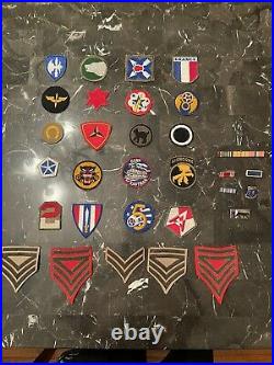 Original Lot Ww2 82nd 101st 17th 83rd Airborne World War II Patches Vet And Pins