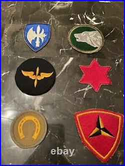 Original Lot Ww2 82nd 101st 17th 83rd Airborne World War II Patches Vet And Pins