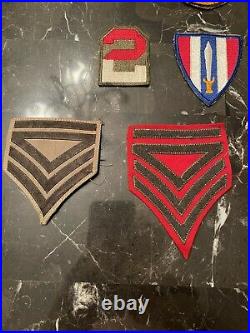 Original Lot Ww2 82nd 101st 17th 83rd Airborne World War II Patches Vet And Pins