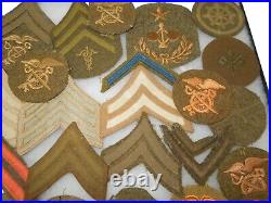 Original Lot of US Army Enlisted Rank Patches Insignia Quartermaster Medical