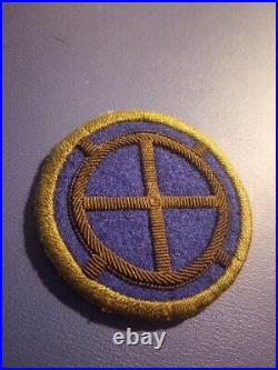 Original US Army 35th Infantry Division Bullion Patch Insignia