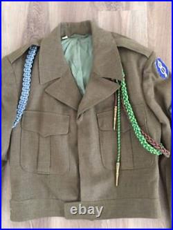 Original US Army 8th Infantry Ike Jacket with Insignia Patch & BRAIDS