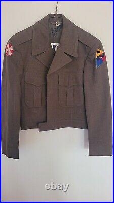 Original WW2 8th Army 4th Armored Division Uniform Jacket