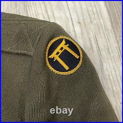 Original WW2 Era US Army Ike Jacket Dress Coat Ryukyu Japan Patch Occupation