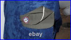 Original WW2 II US Army Airborne Parachute Glider Infantry Officer Hat Cap Patch