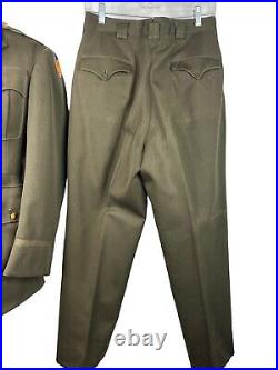 Original WW2 US 8TH Army Air Force Wool Dress Uniform Associated Military Store