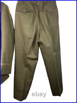 Original WW2 US 8TH Army Air Force Wool Dress Uniform Associated Military Store