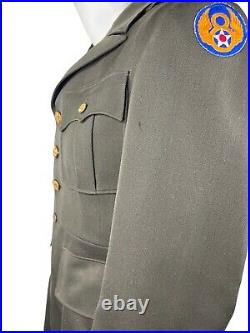 Original WW2 US 8TH Army Air Force Wool Dress Uniform Associated Military Store