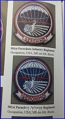 Original WW2 US Army 501st Airborne Infantry Regiment Geronimo Patch