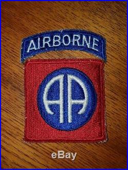 Original WW2 US Army 82nd Airborne cloth patch. WWII D-Day