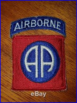 Original WW2 US Army 82nd Airborne cloth patch. WWII D-Day
