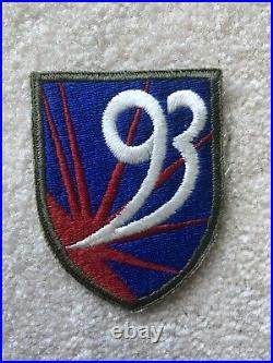 Original WW2 US Army 93rd Chemical Mortar Battalion Patch