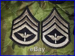 Original WW2 US Army Air Corps Rank Lot Wing & Prop, Chevrons, Sergeant Corporal
