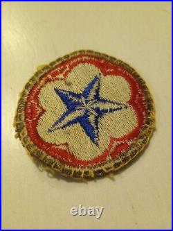 Original WW2 US army Army Service Forces Theatre Worn Patch Badge Unique