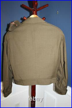 Original WW2 U. S. Army 3rd Armored Div. Patched Uniform Ike Jacket 1944 d. WithHat