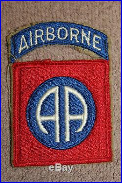 Original WW2 U. S. Army 82nd Airborne Division Two Piece Uniform Patch