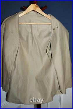 Original WW2 U. S. Army 82nd Airborne Patched Khaki Uniform Shirt withOval & Wings