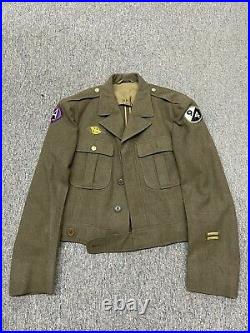 Original WW2 U. S. Army 94th Infantry Division Patched Ike Jacket Size 39R