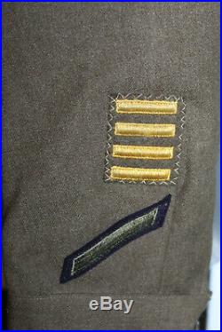 Original WW2 U. S. Army Air Forces 5th AAF Patched Ike Uniform Jacket, 1944 d