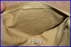 Original WW2 U. S. Army Airborne Patched Khaki Overseas Hat, 1943 d. WithGI Stamps