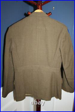 Original WW2 U. S. Army Anti Aircraft & Pacific Ocean Patched Uniform Jacket 1942