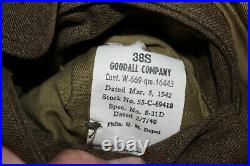 Original WW2 U. S. Army Anti Aircraft & Pacific Ocean Patched Uniform Jacket 1942