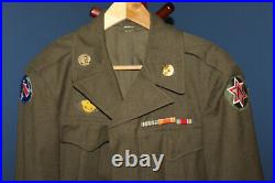 Original WW2 U. S. Army Double Patched 6th Army Uniform Ike Jacket, 1944 d