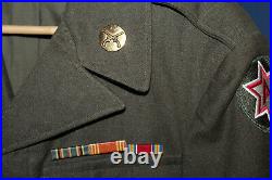 Original WW2 U. S. Army Double Patched 6th Army Uniform Ike Jacket, 1944 d