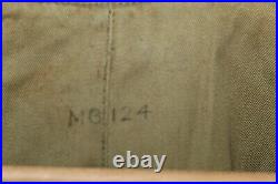 Original WW2 U. S. Army Military Dist. Of Washington Patched Wool Overcoat 1942d