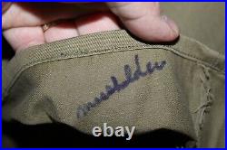 Original WW2 U. S. Army Military Dist. Of Washington Patched Wool Overcoat 1942d