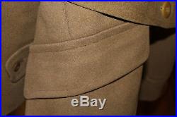 Original WW2 U. S. Army Officers 3/4 Wool Uniform Coat withService Patch & Insignia