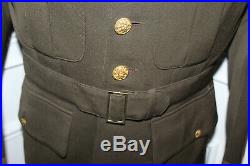 Original WW2 U. S. Army Ord. Officers ETO Patched Uniform Jacket, Named & 1943 d