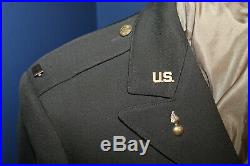 Original WW2 U. S. Army Ord. Officers ETO Patched Uniform Jacket, Named & 1943 d