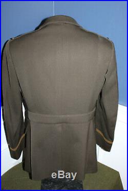 Original WW2 U. S. Army Ord. Officers ETO Patched Uniform Jacket, Named & 1943 d