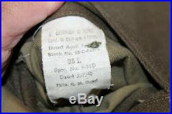 Original WW2 U. S. Army Port of Embarkation Patched Uniform Jacket & Overseas Hat