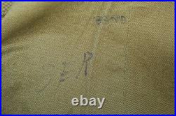 Original WW2 U. S. Army Replacement & School Command Patched OD Wool Overcoat