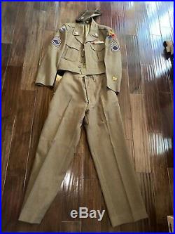 Original WW2 WWII Korean US Army 6th Armored Division Uniform