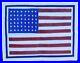 Original WWII CBI Army Air Force Leather/Doeskin 48 Star American Flag Chit