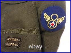 Original WWII Officer 8th US Army Air Force Name Jacket British Made Patch 1943