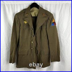 Original WWII Patched US Army Uniform Armor Division Tanker 1942