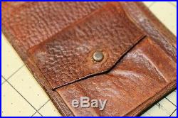 Original WWII US AAF Army Air Corp Wallet Very Unique Russet leather LOOK