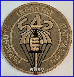 Original WWII US Army 542nd Parachute Infantry Battalion Pocket Patch