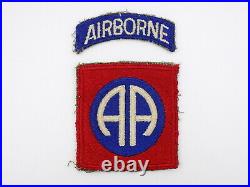 Original WWII US Army 82nd Airborne Division Patch with Rocker