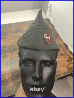 Original WWII US Army 9th Field Artillery Regiment Cap withInsignia POOR CONDITION