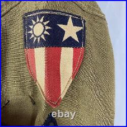 Original WWII US Army Air Corp Shirt Patched CBI