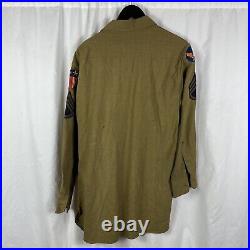 Original WWII US Army Air Corp Shirt Patched CBI